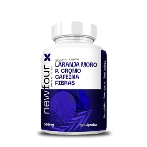 Laranja Moro + P. Cromo + Caféina + Fibras - 500mg